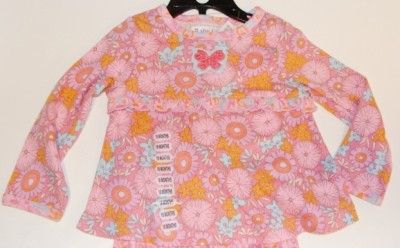 New Baby Lulu Erin Murphy New Girls Set Shirt Pants 18 Month Pink