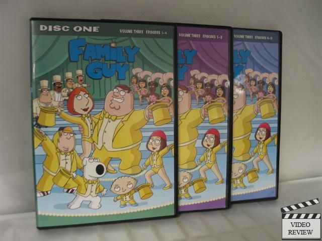 Family Guy Volume 3 DVD 2009 3 Disc Set 024543212959