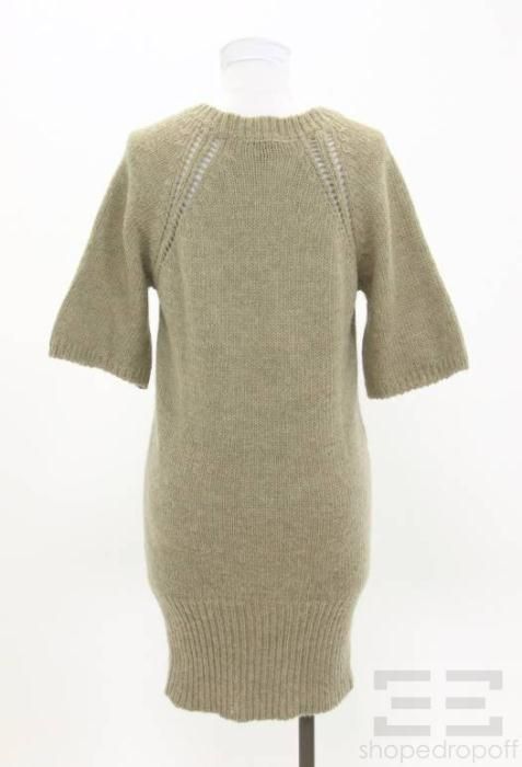 Etoile Isabel Marant Light Brown Alpaca Wool V Neck Sweater Size 1