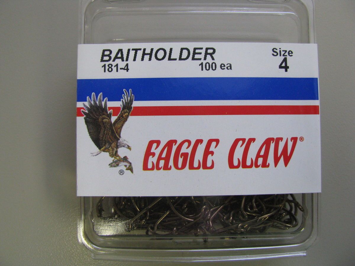 Eagle Claw Fish Hooks Bronze Size 4 100ct 181 4