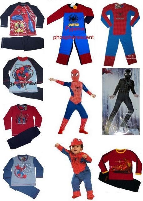 Pyjama Spiderman Pijama Pajamas Pigiama Schlafanzug Spider Man
