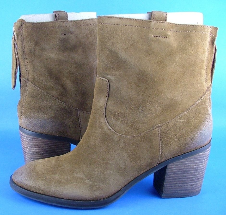 Sam Edelman Farrell Womens 9 1 2 Cognac Suede Boots NWB