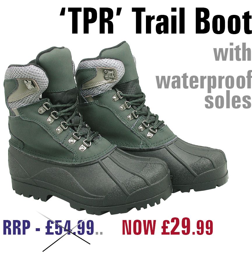 TPR Outdoor Boot for Fishing Field Shooting Hunting or Hiking