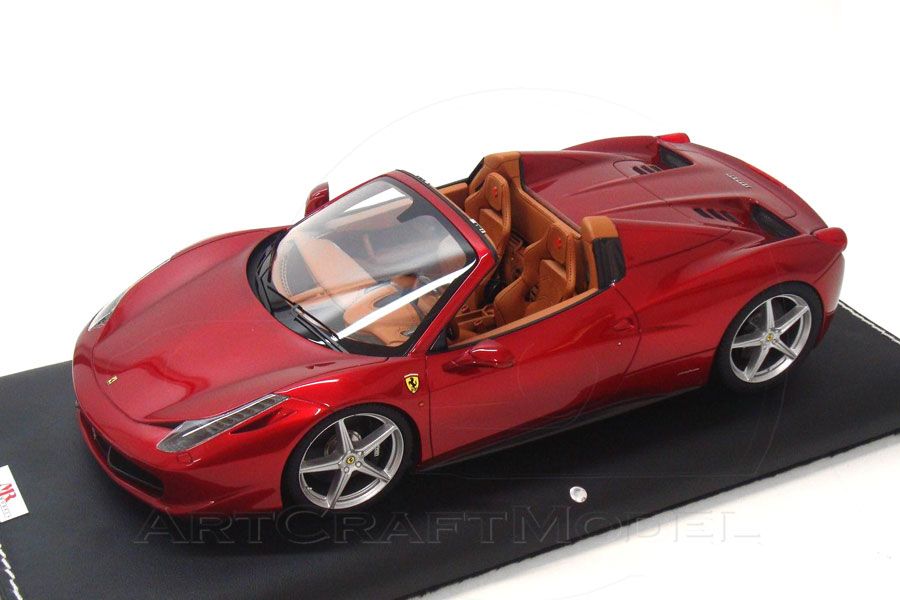 Ferrari 458 Spider 2011 Maranello Red Metallic 1 18 Mr Models FE06F