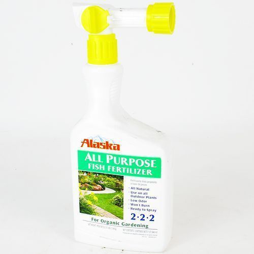 New (3) Bottles of Alaska All Purpose Organic Fish Fertilizer