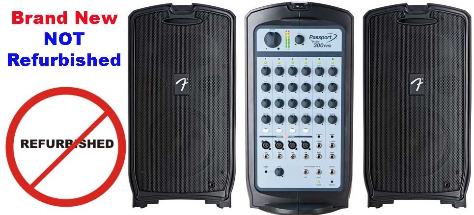 FENDER PASSPORT 300 PRO PORTABLE AUDIO PA 300W NEW WOW