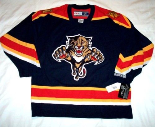 Florida Panthers Size Large CCM 550 Hockey Jersey Blue BNWT