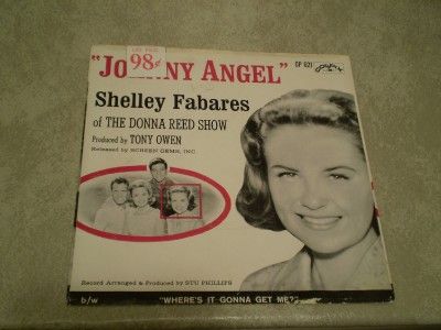 Shelley Fabares Johnny Angel Pic Sleeve Only Tough and RARE 45 RPM