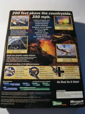 Microsoft Combat Flight Simulator 3 Battle for Europe Computer Game