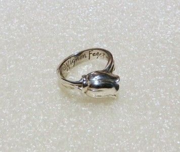 mignon faget sterling tulip ring size 5 25 lb1807