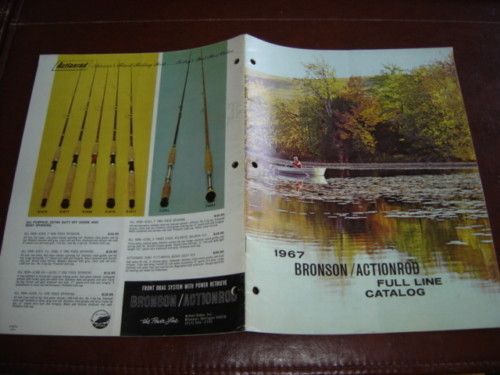 Bronson Rod Reel 1967 Vintage Fishing Supply Catalog