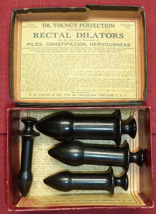  Rectal Dilators Complete Boxed Set Quack Medicine Joke Gift