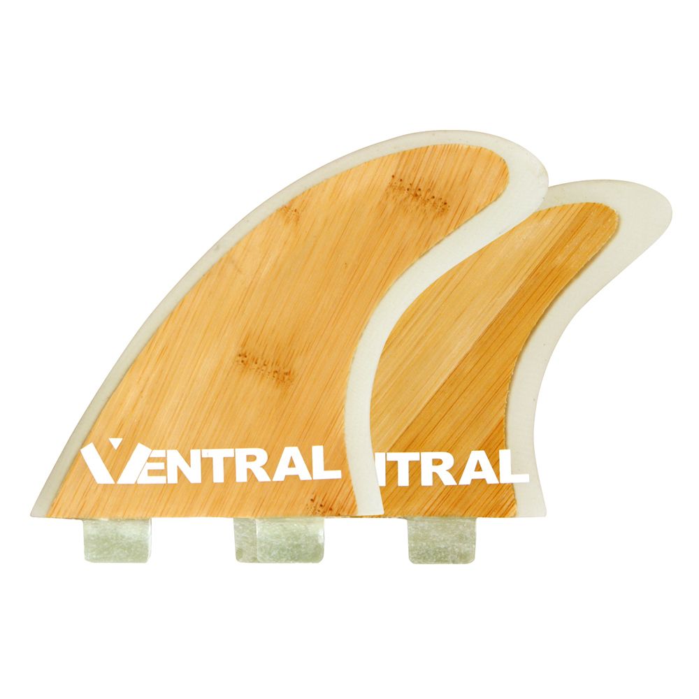  HC5 RTM Bamboo Core Surfboard Quad Fins 4pcs FCS Base Bamboo