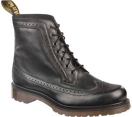 Dr Martens Mens Fitzroy 7 Eye Brogue Ankle Boots Black Polished