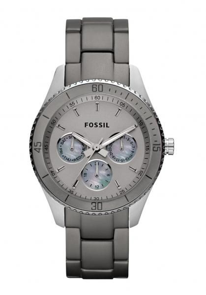 Fossil Stella Multifunction Grey Aluminum Womens Watch ES3040