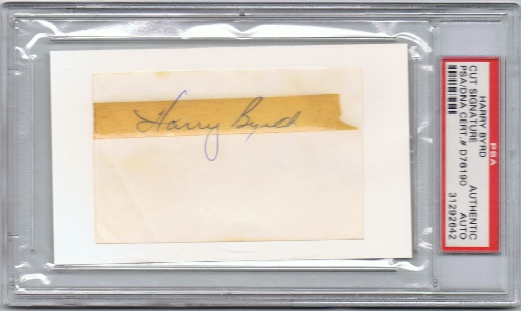 Harry Byrd Philadelphia As 1952 Al Roy All Star PSA DNA Authentic Cut