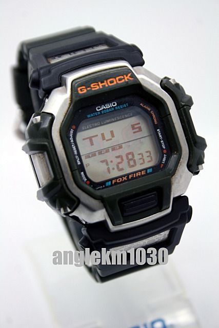 RARE Vintage Casio G Shock DW 8100 Fox Fire Watch Japan