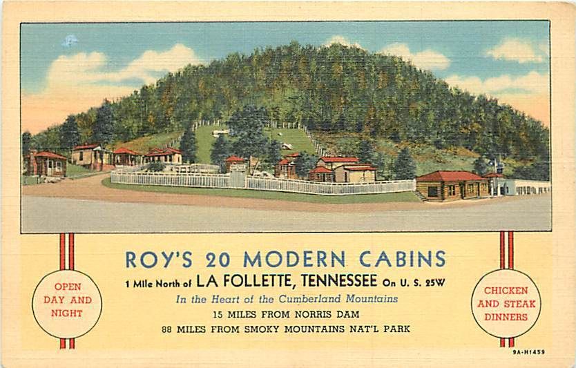 TN La Follette Roys Modern Cabins Cumberland T98991