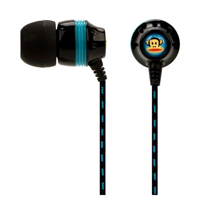  Ear Earbuds w Lifetime Warranty Paul Frank Black 878615011144