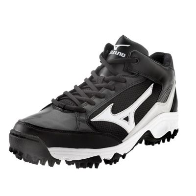 Mizuno 320403 Blast 3 Mid Mens Molded Cleat Size 7.5 Black/White New