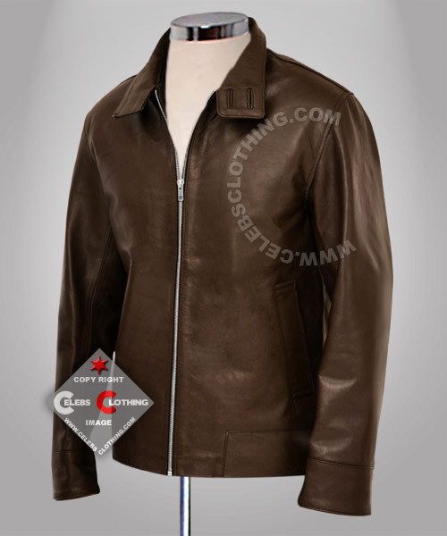 Men First Class Magneto Fitted Leather Jacket