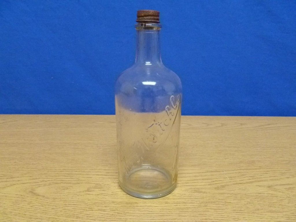 Vintage F w Fitch Company Bottle w Lid T53