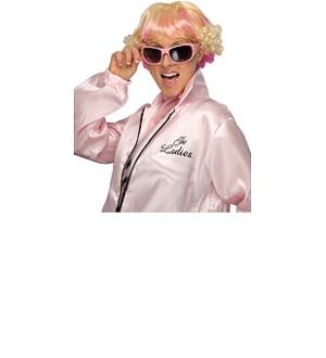 grease frenchie blonde pink costume wig