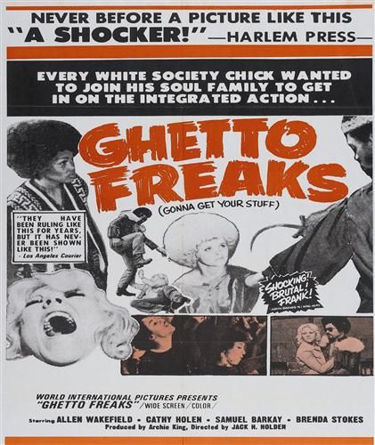 GHETTO FREAKS VINTAGE MOVIE FILM POSTER MOUSEPAD