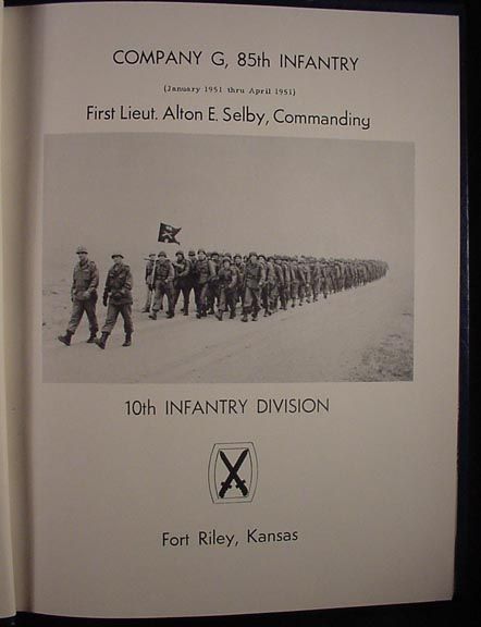 Yearbook 10th Infantry Division Fort Riley 1951