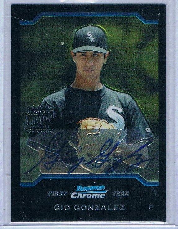  2004 Bowman Chrome Gio Gonzalez Rookie Autograph