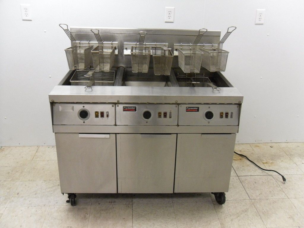 Frymaster 3 Bank Gas Propane Deep Fryer Very Nice