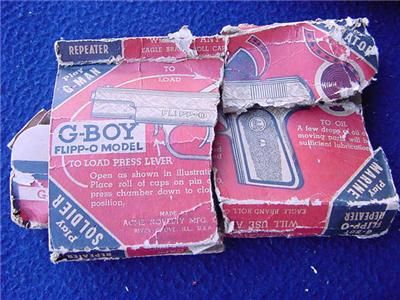 1940s G Boy Repeating Cap Pistol Flipp O Model w Box