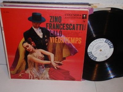 Zino FRANCESCATTI Violin Lalo Vieuxtemps LP Columbia ml 5184 Mono 6EYE