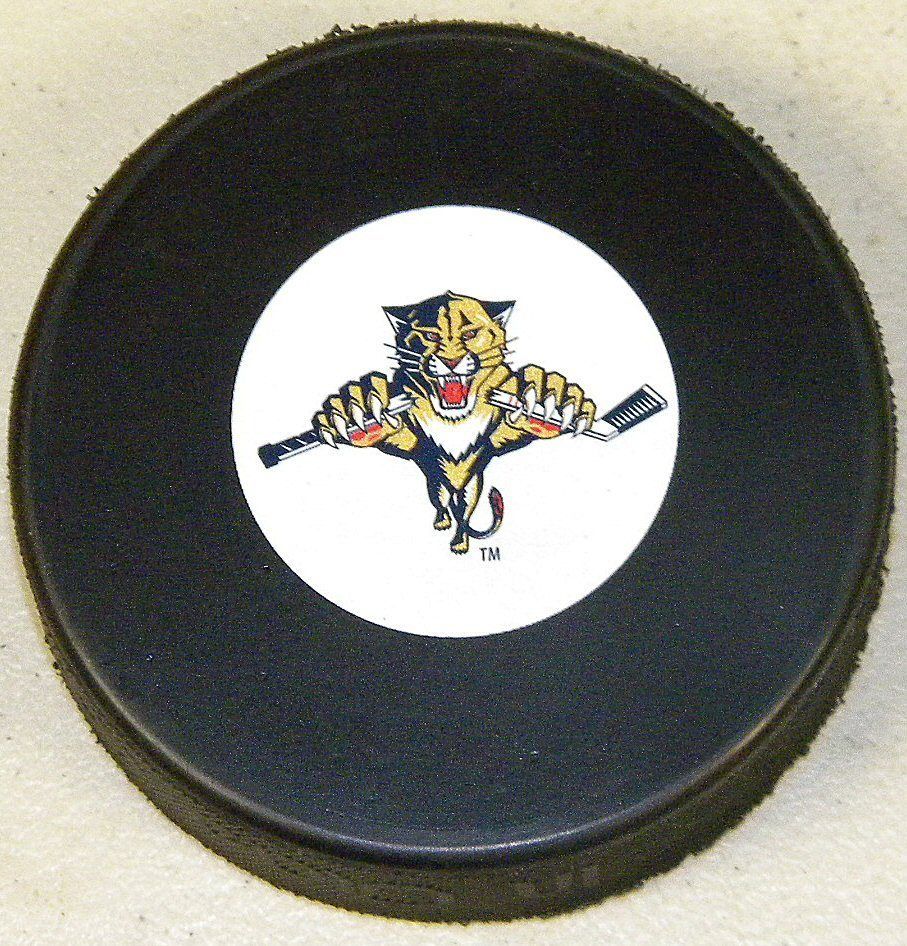 Florida Panthers InGlasCo NHL Autograph Model Puck