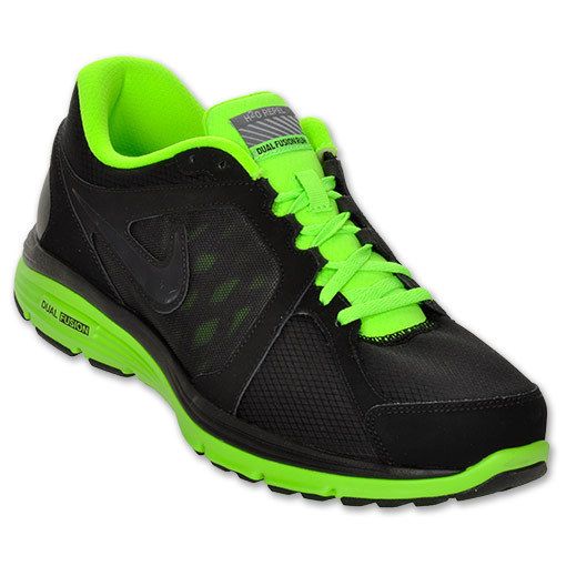 New Nike Dual Fusion Run Shld Black Anthracite Elctrc Green 538424 001