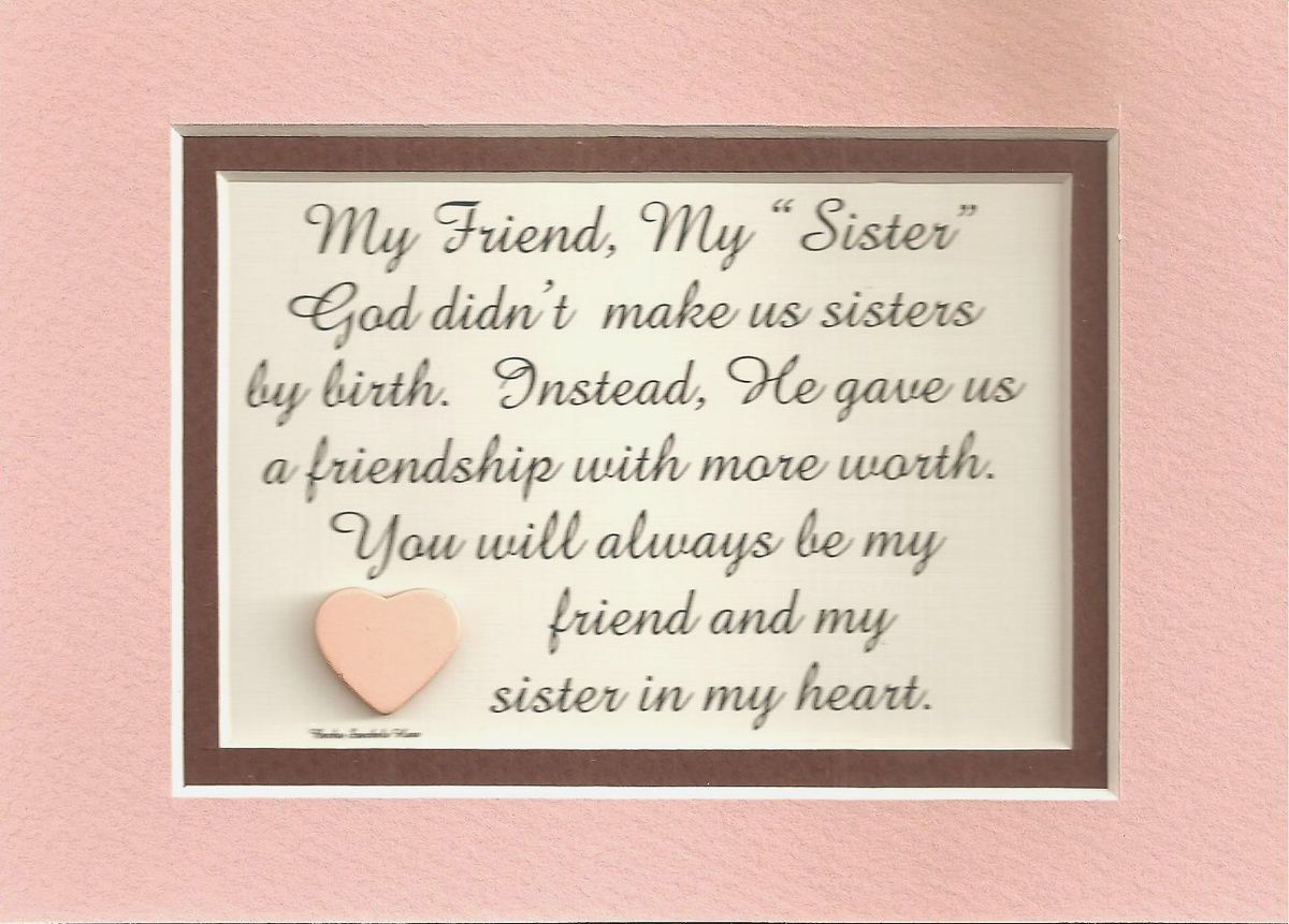 Friends Sisters in Law Verses Poems Plaques Sayings
