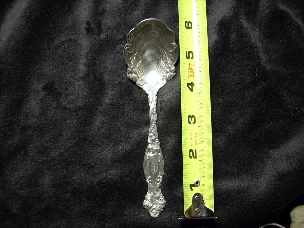 Frontenac Sterling Sugar Spoon Simpson Hall and Miller hallmark