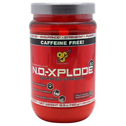 Xplode 2 0 Caffeine Free 20 Servings Fruit Punch Nitric Oxide