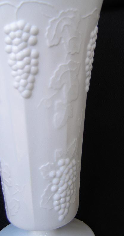 Indiana L Glass Harvest Grape Milk Glass Large Tumbler 6 inches Tall