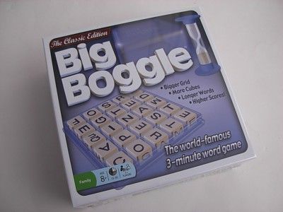 New Big Boggle Deluxe 5x5 Letter Dice Word Game SEALED