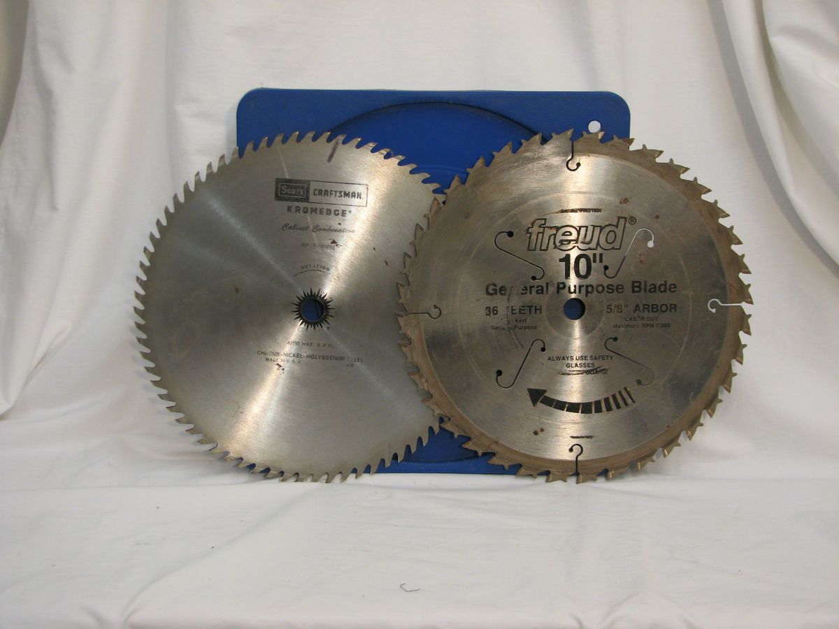 Freud and Craftsman 10 Circular Saw Blades