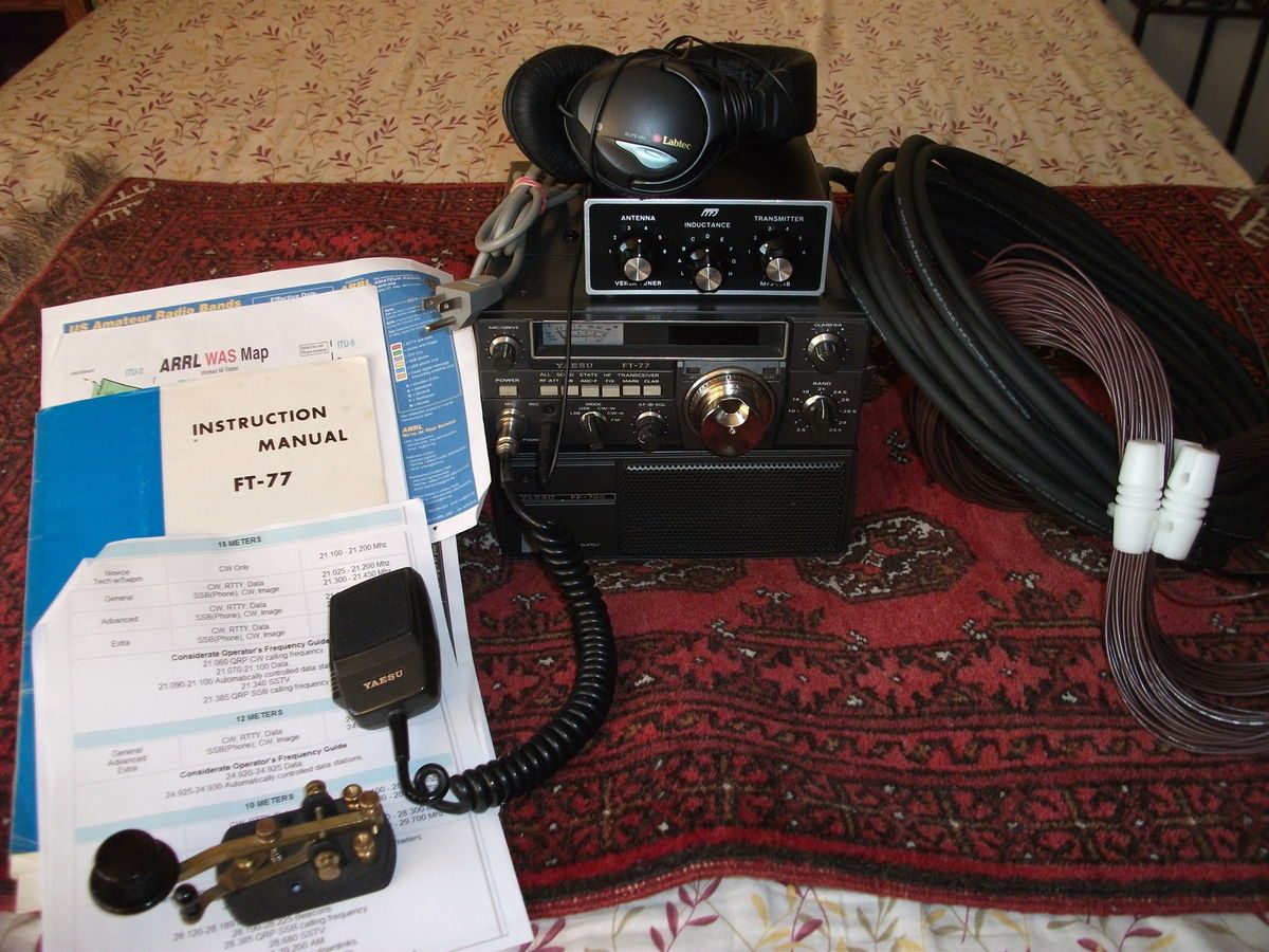 COMPLETE YAESU FT 77 ALL BAND 100W SSB CW TRANSCEIVER HAM RADIO