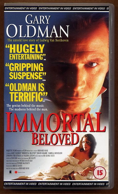 Immortal Beloved Gary Oldman Beethoven UK PAL VHS