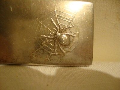 Antique 800 Silver Spider Vestas Match Striker Holder Vienna Austria