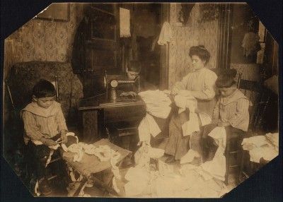 Campbell Kids Making Dresses 1912 Photo Print 5 x 7