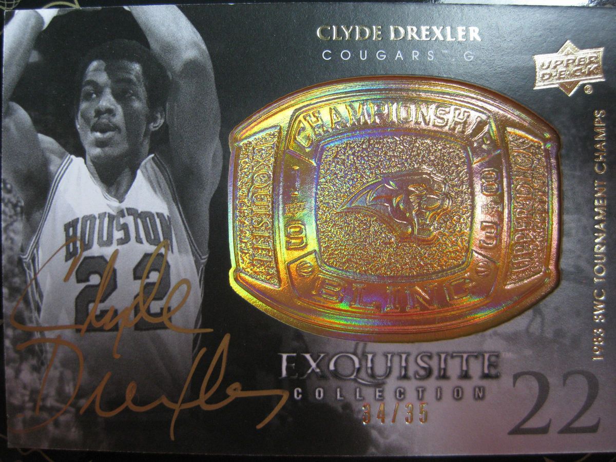  Collection Championship Bling Auto Gold CBCD Clyde Drexler 35