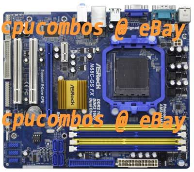  145 CPU Processor ASRock N68C GS FX AM3 DDR2 DDR3 Motherboard