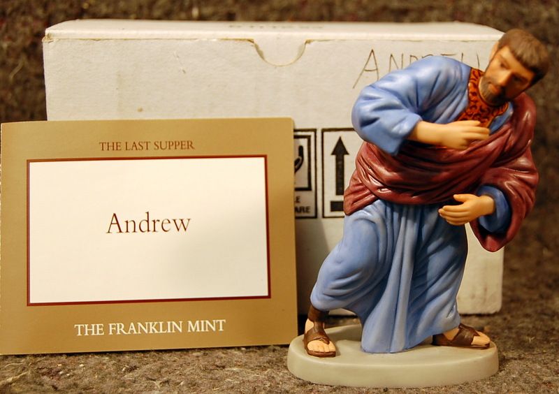 Franklin Mint The Last Supper Porcelain Figure Andrew