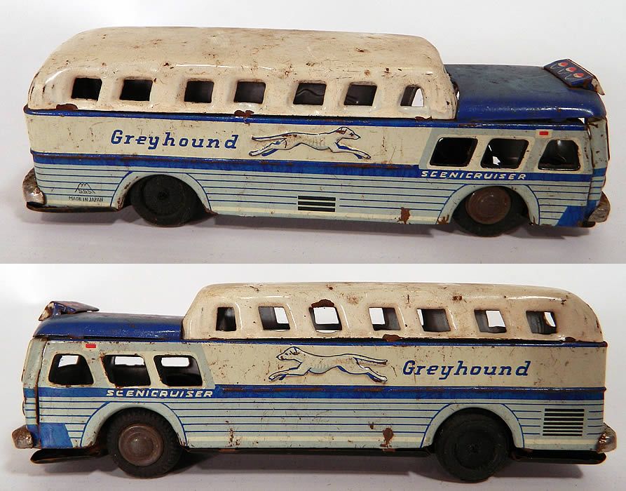 antique greyhound bus toy