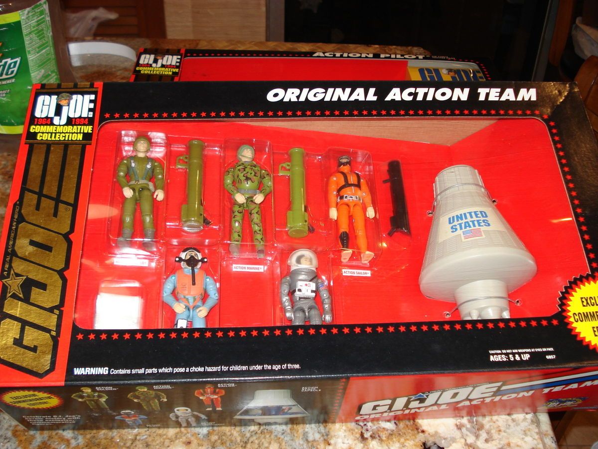 Joe 30th commemorative 5 action team figures space capsule 1994